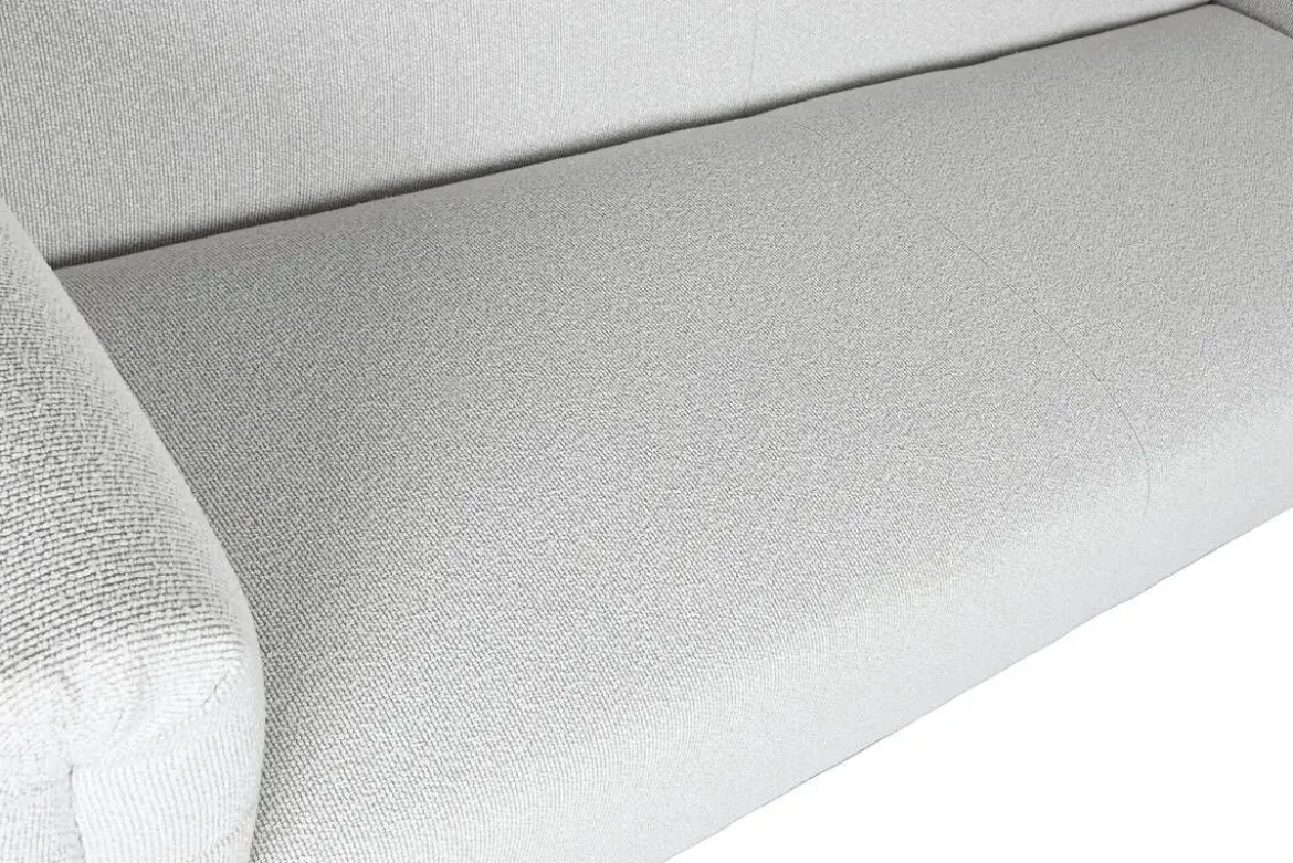 Sofá de Salón Tapizado en Poliéster Gris 220 cm MB-221801