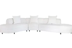 Sofá Modular Curvo de Diseño Orgánico Beige MB-226309