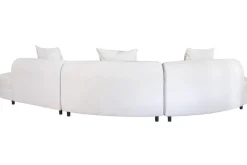 Sofá Modular Curvo de Diseño Orgánico Beige MB-226309