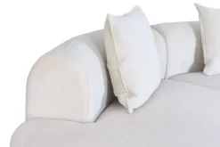 Sofá Modular Curvo de Diseño Orgánico Beige MB-226309