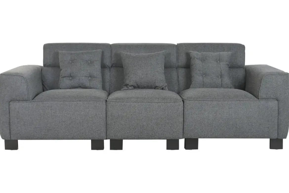 Sofá Modular Tapizado en Poliéster con Estructura de Madera MB-221804