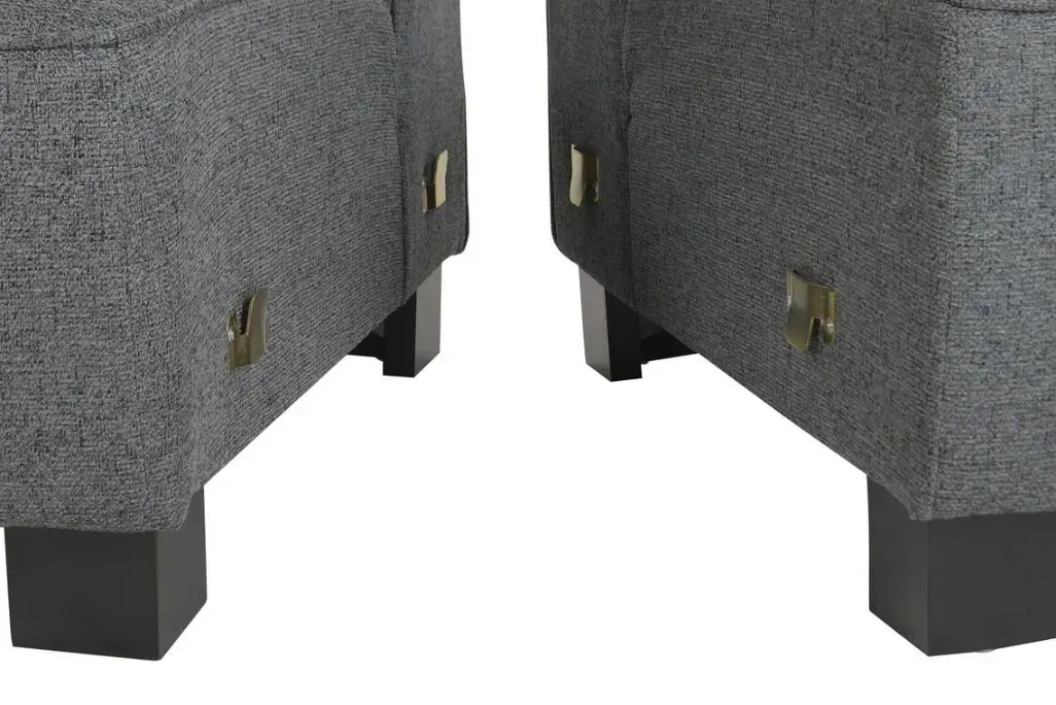 Sofá Modular Tapizado en Poliéster con Estructura de Madera MB-221804