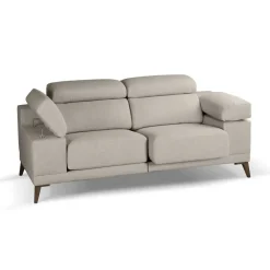 Sofá 2 Plazas 186 cm con Asientos Deslizantes Y Respaldo Reclinable NIZA