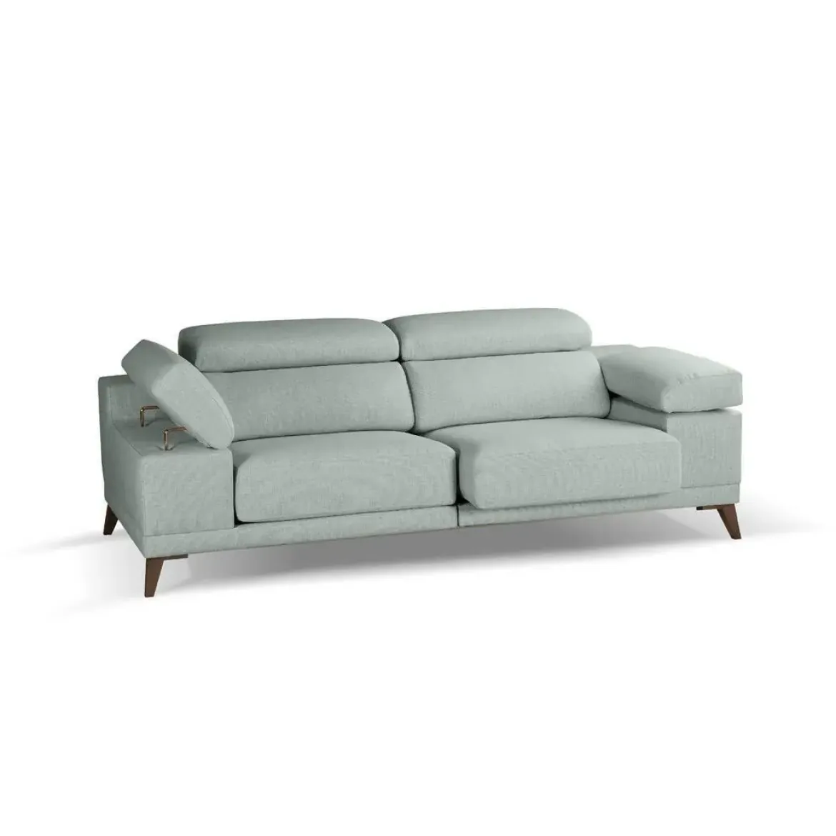 Sofá 3 Plazas 226 cm con Asientos Deslizantes Y Respaldo Reclinable NIZA