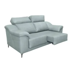 Sofá 3 Plazas con Asientos Deslizantes Tapizado en Poliéster NIZA