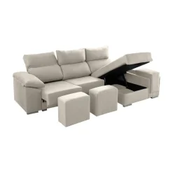 Sofá 2 plazas con Chaise Longue a la derecha Modelo Kenia