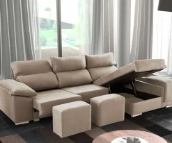 Sofá 2 plazas con Chaise Longue a la derecha Modelo Kenia