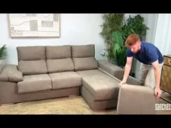 Sofá 2 plazas con Chaise Longue a la derecha Modelo Kenia