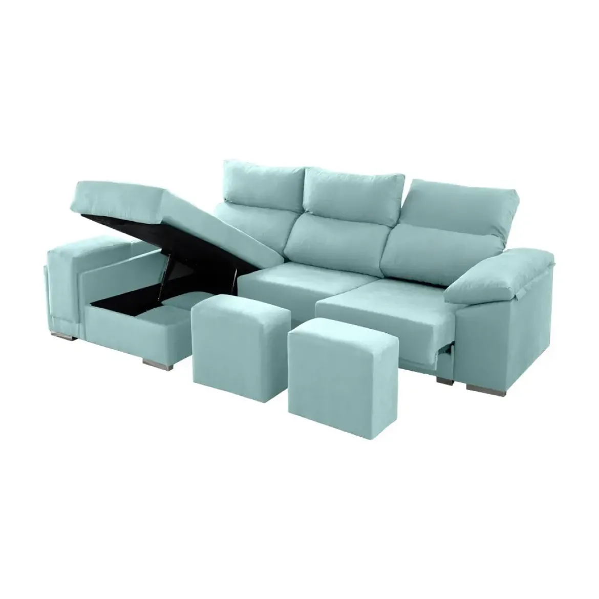 Sofá 2 Plazas con Chaise Longue a la izquierda Modelo Kenia