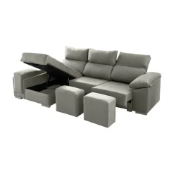 Sofá 2 Plazas con Chaise Longue a la izquierda Modelo Kenia