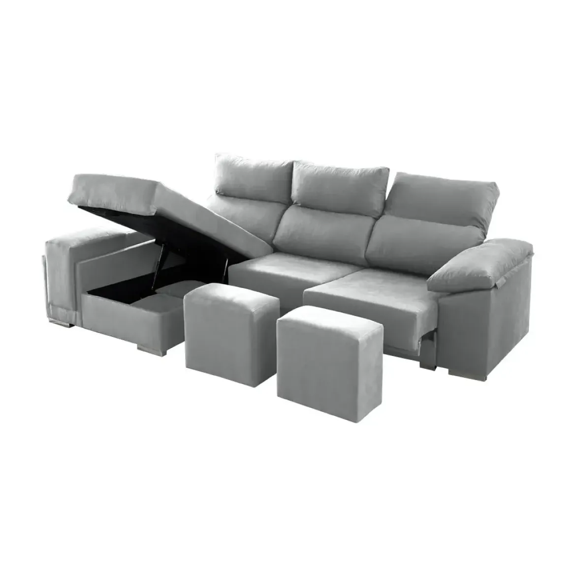 Sofá 2 Plazas con Chaise Longue a la izquierda Modelo Kenia