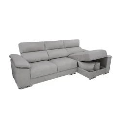 Sofá 3 plazas con Chaise Longue Derecha con Arcón MARIA