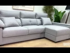 Sofá 3 plazas con Chaise Longue Derecha con Arcón MARIA