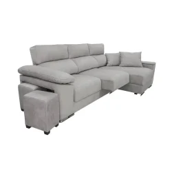 Sofá 3 plazas con Chaise Longue Derecha con Arcón MARIA