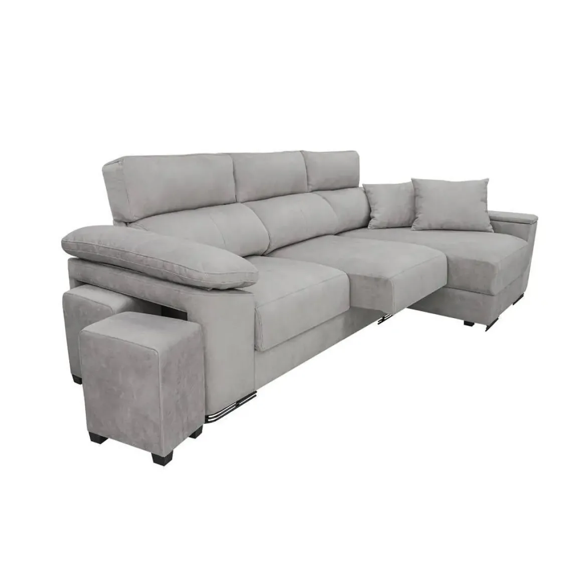 Sofá 3 plazas con Chaise Longue Derecha con Arcón MARIA