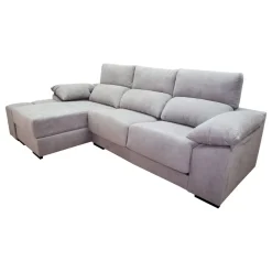 Sofá 3 plazas más Chaiselongue Izquierda Tapizada en Tela Modelo 1300