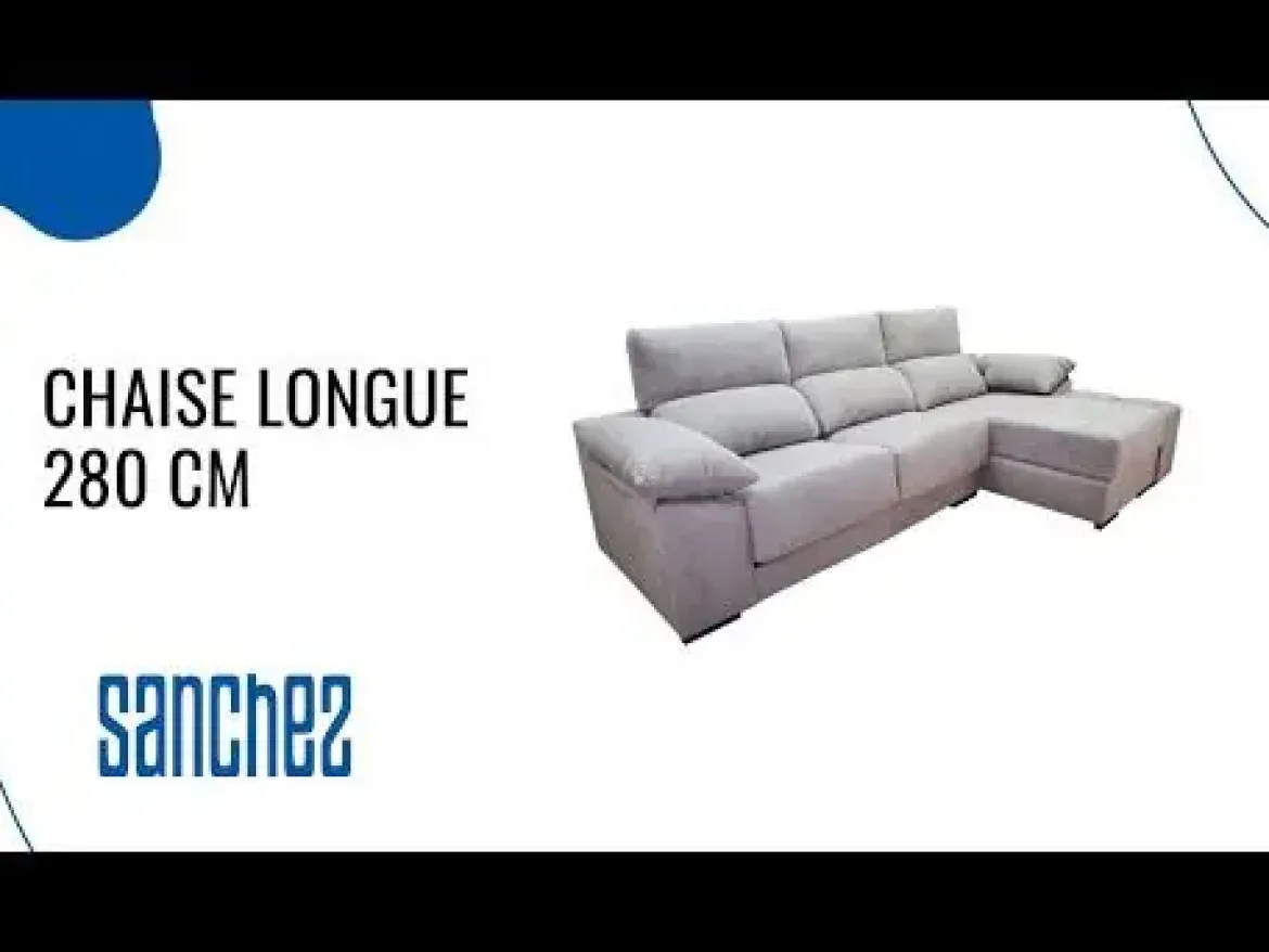 Sofá 3 plazas más Chaiselongue Izquierda Tapizada en Tela Modelo 1300