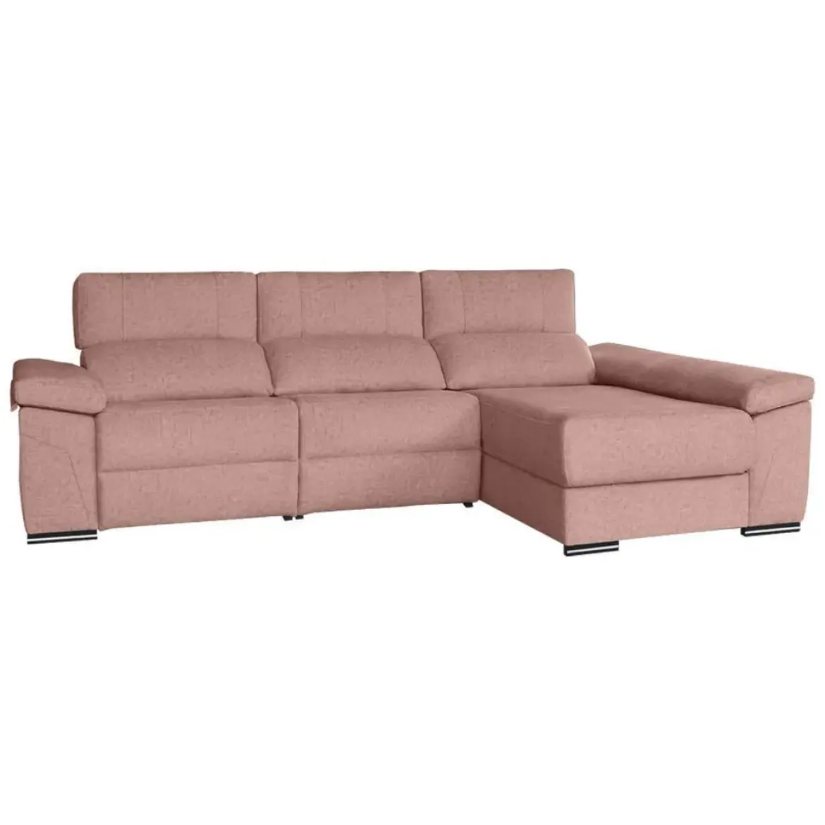 Sofá 3 Plazas Relax con Chaise Longue Derecha 304 cm VENUS