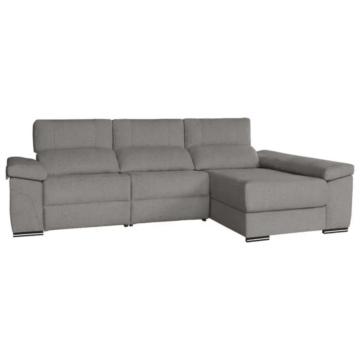 Sofá 3 Plazas Relax con Chaise Longue Derecha 304 cm VENUS