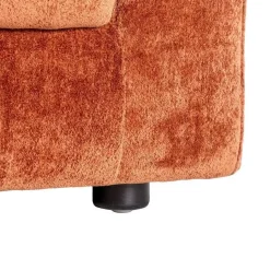 Sofá 2 Plazas Teja Tejido en Poliéster con Patas de Madera 165 cm 615450