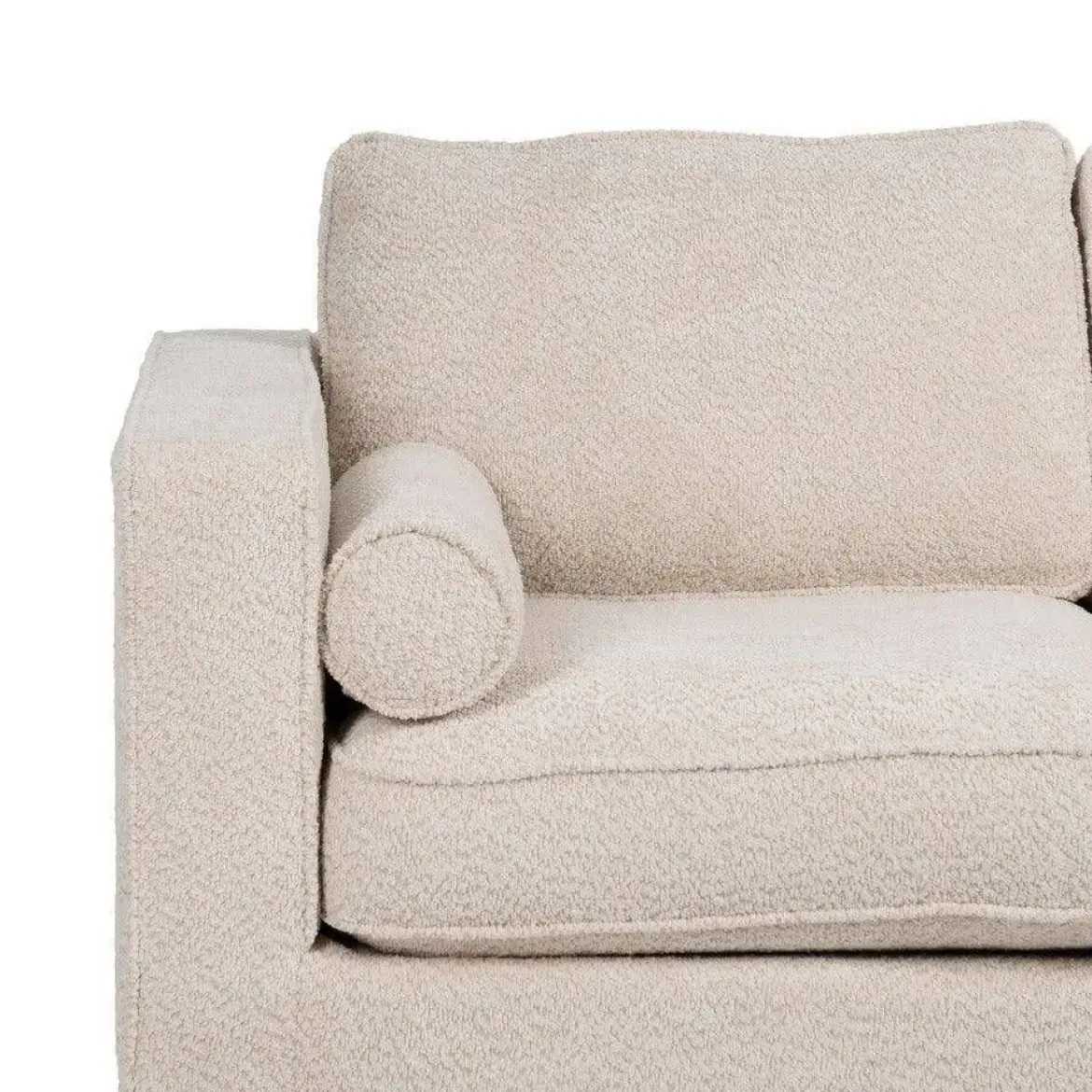 Sofá 2 Plazas Tejido 172 cm Color Beige 614710