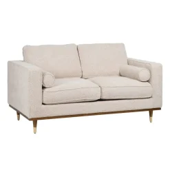 Sofá 2 Plazas Tejido 172 cm Color Beige 614710