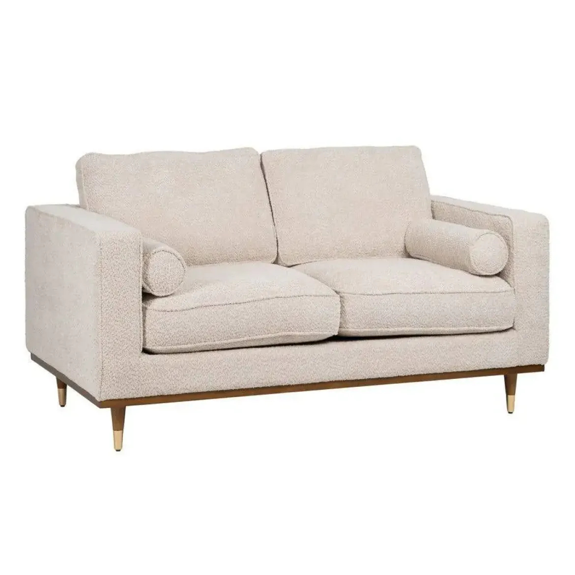 Sofá 2 Plazas Tejido 172 cm Color Beige 614710