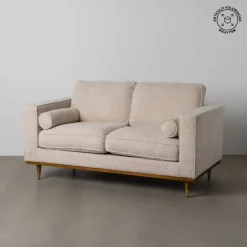 Sofá 2 Plazas Tejido 172 cm Color Beige 614710