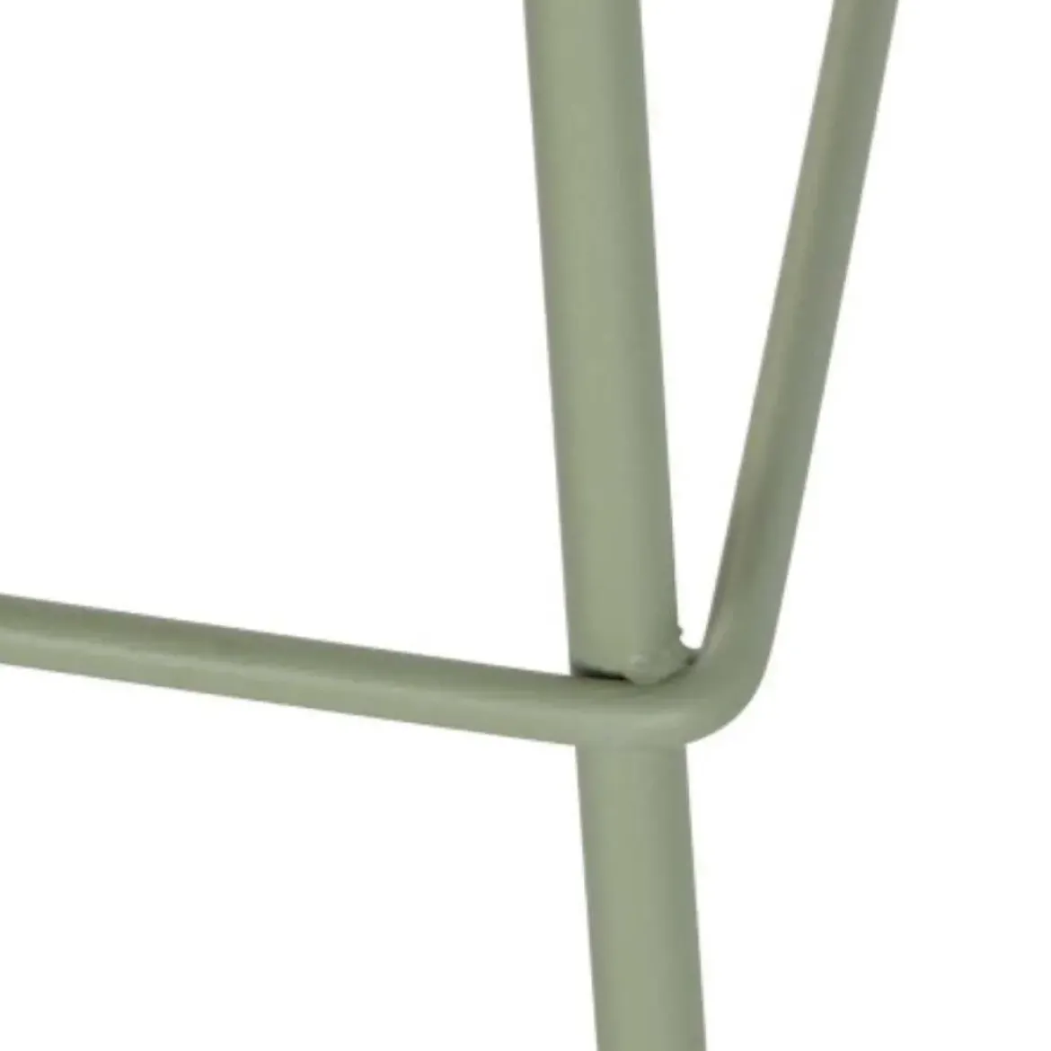 Taburete Alto con Respaldo de Polipropileno y Metal