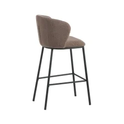 Taburete Alto de Borreguito con Patas de Acero 608299