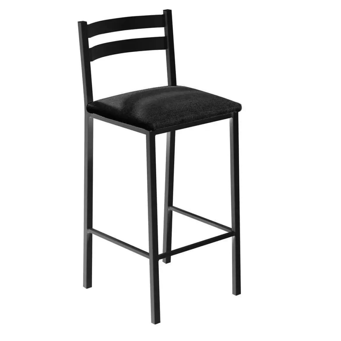 Taburete Alto de Conina Metálico 73 cm con Asiento Tapizado JACINTO
