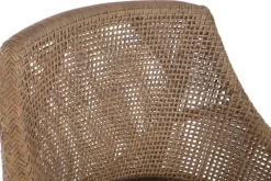 Taburete Alto de Ratán y Madera de Mindi GrisMB-228500