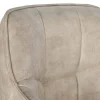 Taburete Alto en Símil Piel con Estructura Metálica Beige MB-207831