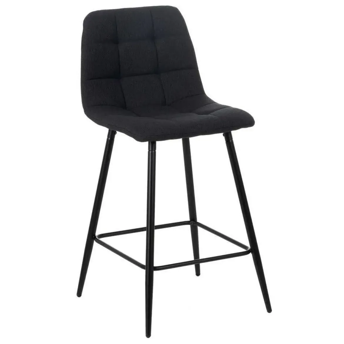 Taburete Alto Tapizado con Patas de Metal61101