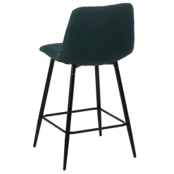 Taburete Alto Tapizado con Patas de Metal61101