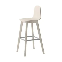 Taburete de 80 cm con Patas y Asiento de Madera de Haya DOLCE