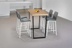 Taburete de Cocina Alto Tapizado en Telal LIS