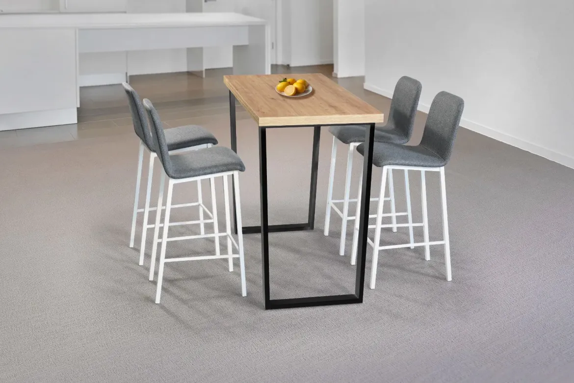 Taburete de Cocina Alto Tapizado en Telal LIS