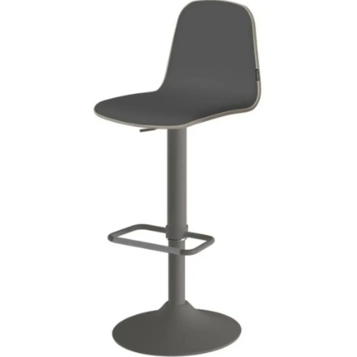 Taburete de Cocina con Asiento Tapizado y Base Acampanada LEMON