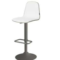 Taburete de Cocina con Asiento Tapizado y Base Acampanada LEMON