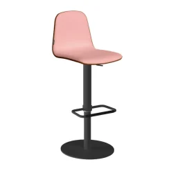 Taburete de Cocina con Asiento Tapizado y Base Redonda LEMON