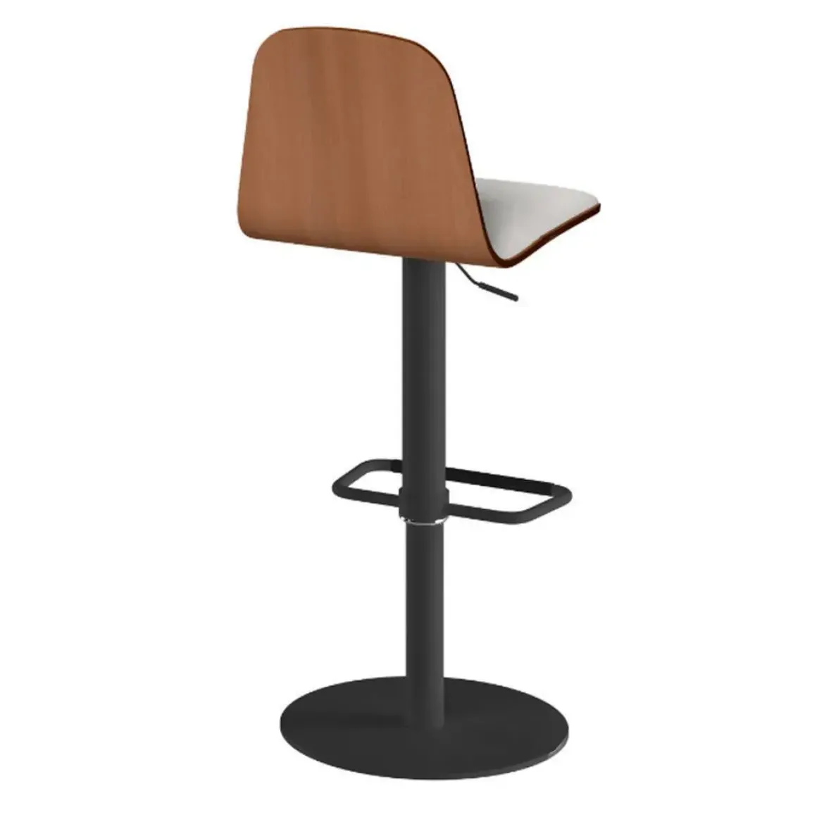 Taburete de Cocina con Asiento Tapizado y Base Redonda LEMON