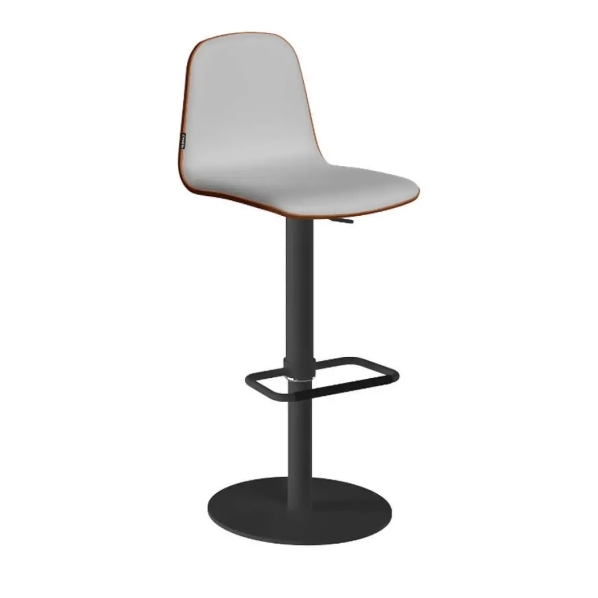 Taburete de Cocina con Asiento Tapizado y Base Redonda LEMON