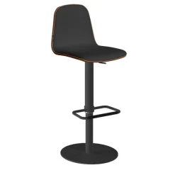 Taburete de Cocina con Asiento Tapizado y Base Redonda LEMON