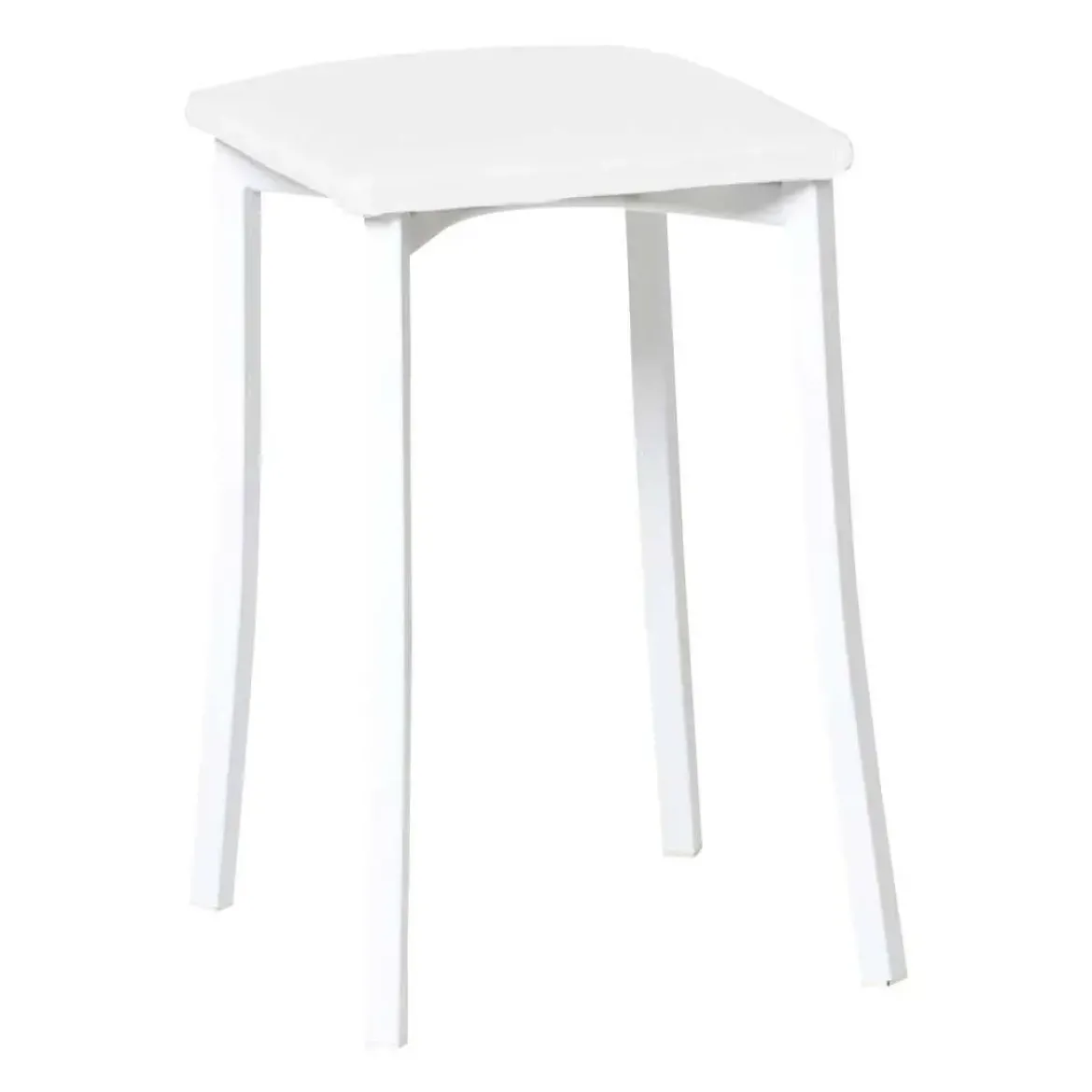 Taburete de Cocina con Estructura de Aluminio y Asiento Tapizado 823/BL