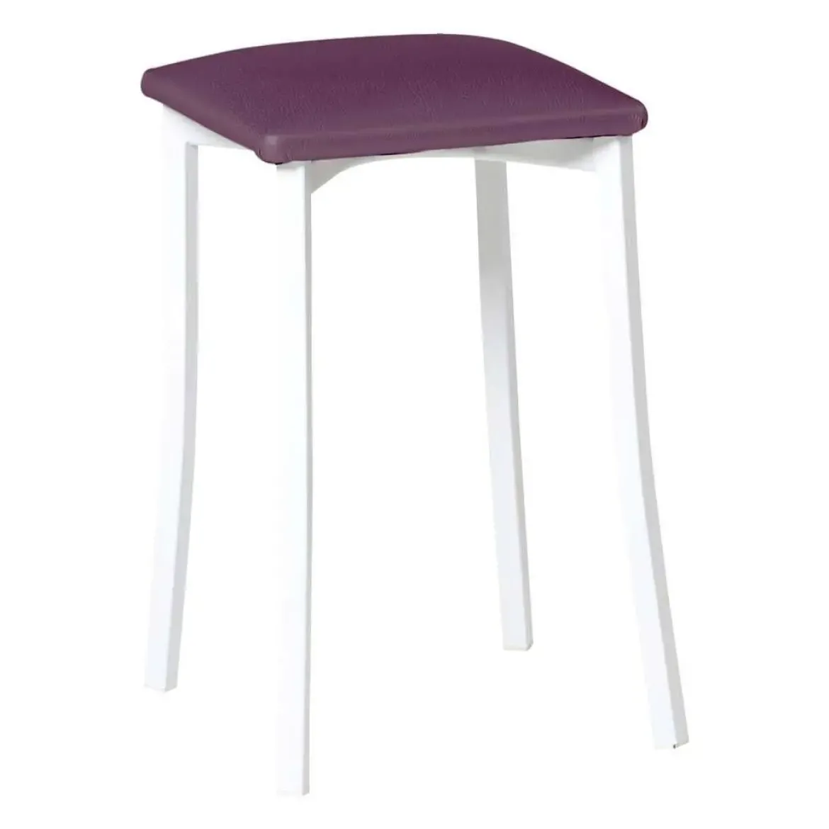 Taburete de Cocina con Estructura de Aluminio y Asiento Tapizado 823/BL