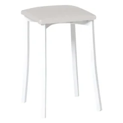 Taburete de Cocina con Estructura de Aluminio y Asiento Tapizado 823/BL