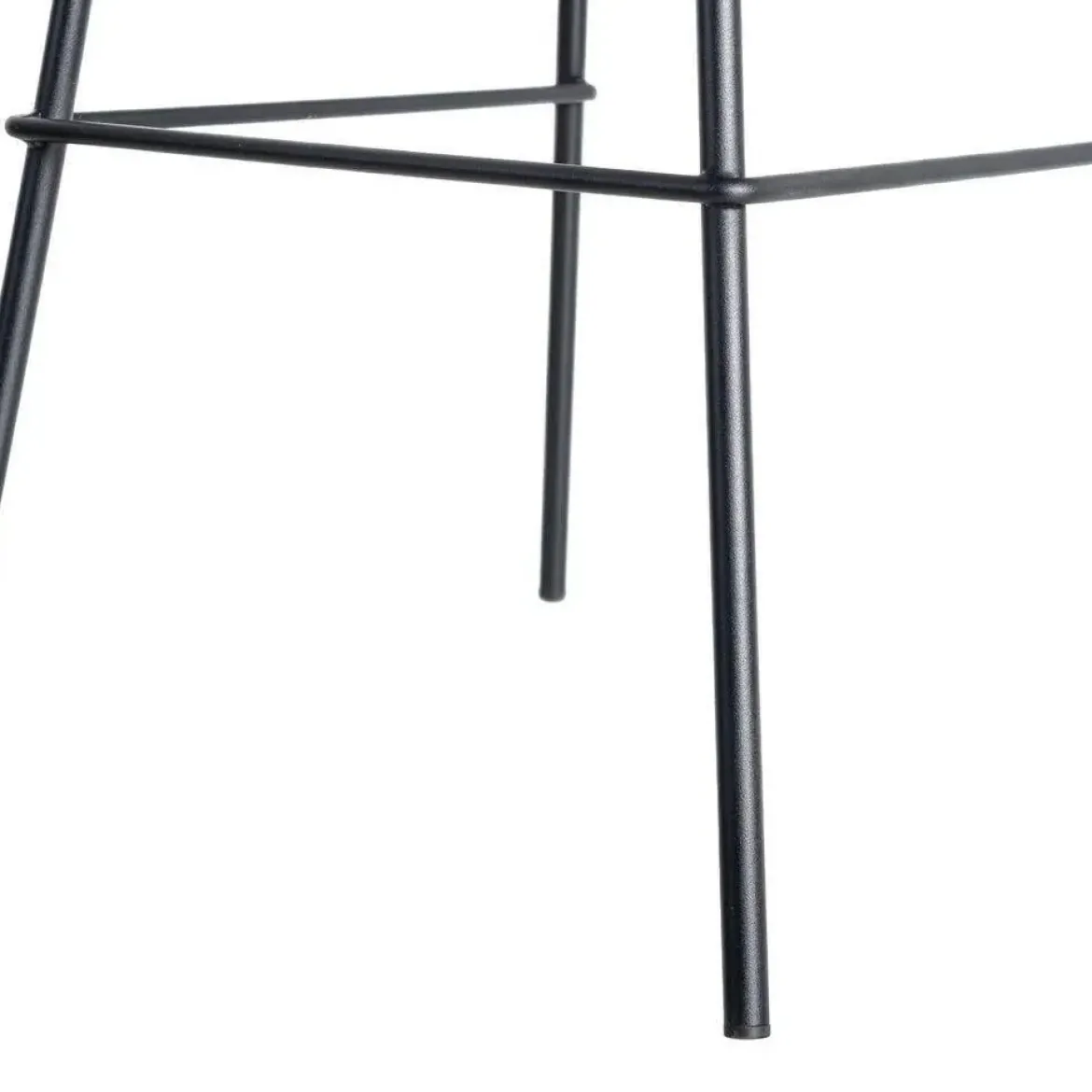 Taburete de Cocina de 44,50 cm en Metal y Símil Piel Marrón 615516