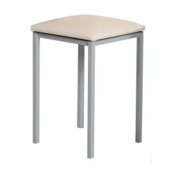 Taburete de Cocina de Metal con Asiento Tapizado 780/AL