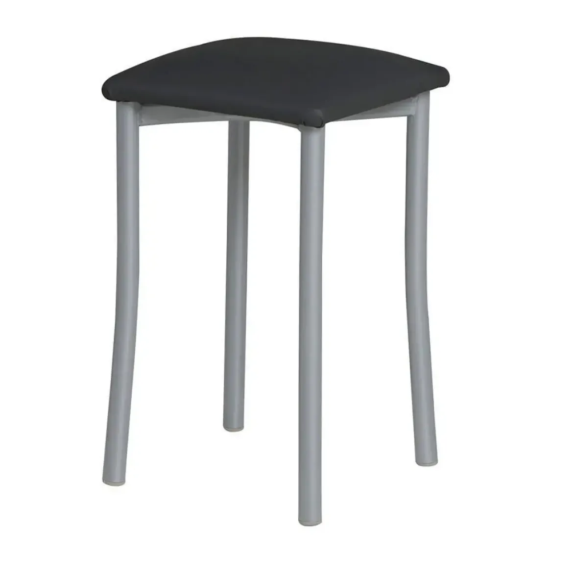 Taburete de Cocina de Metal con Asiento Tapizado 936/AL